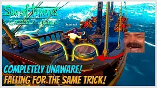 Obvious Barrel Tucks! on TWO ships! Hilarious! and a mini outpost defense! - Sea of Thieves PvP!