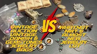 Battle of the 2 Auction Jewelry Bags VS WhatNot Jewelry Lot Sterling, Vintage, Denmark, NWTs & More!