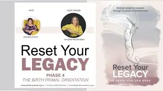 RESET YOUR LEGACY - PHASE 4 THE BIRTH by Dr Gerdi van den Berg