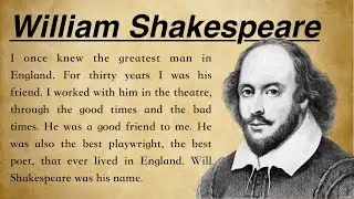 Improve your English 👍  Level 2 | William Shakespeare #1001EnglishStories