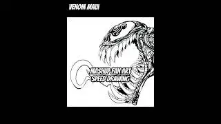 Venom Maui (pacific island themed  Spider-Man Villain) #art #venom #procreate