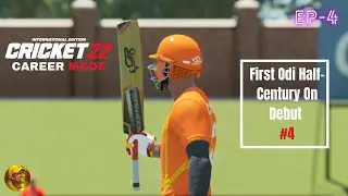 First Odi Half Century On Debut #4