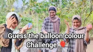 Guess the balloon colour challenge 🎈💡|| എറിഞ്ഞു ഒരു വഴിക്കായി 😂 #challenge #funny