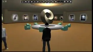 A quick look at my art gallery in Vircadia (formerly High Fidelity)