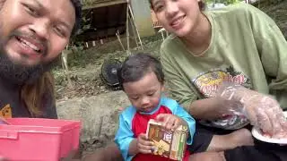 Ali xander pertama kali mandi sungai ❤️