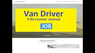 Van Driver - 3 No. License (manual) | Al Tayer Company #Dubai