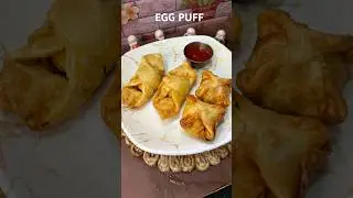 Egg Puff😋#shorts #shortfeed #youtubeshorts #egg #eggpuff #snacks