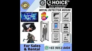 Metal Detector Gate MD500 Small Weapon Knife Axe Precious Metal Gold Silver  Security Entrance