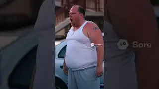 Гигантский парень поцарапал машину #aifyp #fyp #laughchallenge