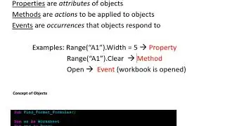 Understanding VBA Objects