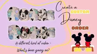 Индивидуальный заказ на ногти Disney 🎀✨ Накладные ногти ручной работы + Обновление жизни | The Li...