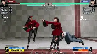 KOF XV Chizuru mixups OS punish roll