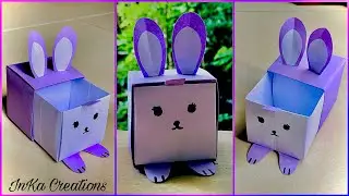 DIY Mini Paper Drawers | Small origami storage box DIY | Desk organizer drawer | Paper craft