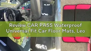 Review CAR PASS Waterproof Universal Fit Car Floor Mats, Leopard Print Car Mats Fit for SUV,Vans,sed
