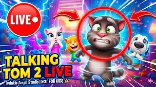 🔥 TALKING TOM 2 LIVE 🔴 | Tom | Twinkle Angel Studio | NOT FOR KIDS ⚠️