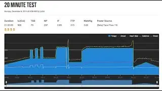 FTP TEST REVOLUTION - RAMP Test V 20min Test V 8min Test