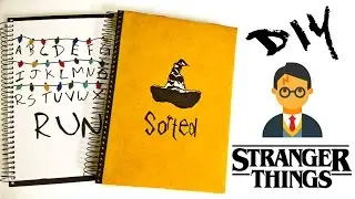 DIY.: Cadernos Harry Potter & Stranger Things - Volta às Aulas 2018 Part. 2