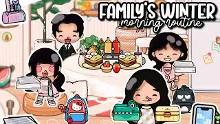 Realistic Winters Family Morning Routine 🥰 | Toca Boca | Stories | @celestiadigitaldiary  #tocaboca 