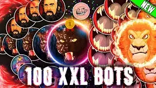 AGMA.IO 100XXL BOTS - Solo TRICKPOP *NEW TRICK!* - Powerup King!