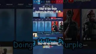 Gojo fanbase is EVERYWHERE‼️😭 #funny #gaming #siege #rainbow #gojo #jjk #jujutsukaisen #shorts