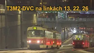 T3M2-DVC na méně obvyklých linkách 13, 22, 26; 11-12/2022