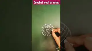 Crochet wool drawing #kidsdrawing #shorts @PalakEducationArts
