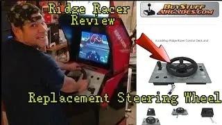 Arcade 1up Ridge Racer Review With BuyStuff Arcades Replacement Steering Wheel.. Amazing $150 Find
