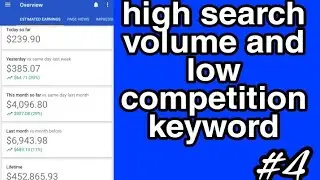 high search volume and low competition keyword | Tech Suryansh I #4