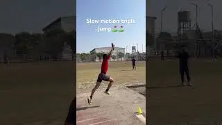 Triple jump slow motion #trackwork#trackandfield#olympicsport#short#viral#video#usa#europe#