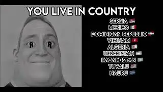 Mr Incredible becoming canny to uncanny - You live in all of these countries