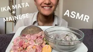 ASMR COOK ISLAND IKA MATA AND MAINESE (RAW FISH AND POTATO SALAD - EATING SOUNDS) || No Talking