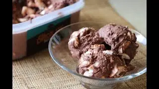 Homemade Rocky Road Ice Cream II Hjemmelavet Rocky Road Is uden ismaskine II Easy Ice Cream Recipe
