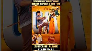 FUNKY మూవీ SENSOR & RUN TIME🤯💥 #shorts #trending #youtubeshorts #shortvideo #viral #viralvideo #song