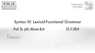 Lexical-Functional Grammar 4: Linking-Mapping Theory