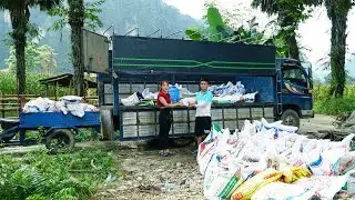 Use 3-wheeled Vehicle Transport tapioca starch Go To Sell For Villager
