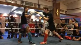 Justin Moving around with Saenchai - Fatjo's MMA - Monmouth County - New Jersey