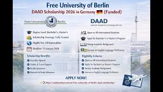 Study in Berlin for FREE  Fully Funded Scholarships for Bachelor & Master (Step-by-Step)