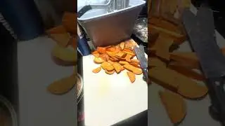 Backyard cooking fried conch with sweet potato fries and fried fish please subscribe 