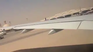 Flight Wing Movement during Take Off From Riyadh King Khalid International Airport (RUH)