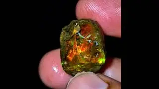 Natural Ethiopian opal rough fire opal rough Flashy Rainbow fire opal rough.