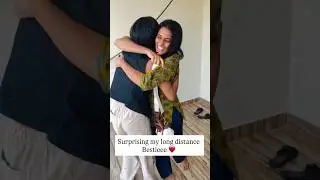 Surprised my best friend in India after 3 years ❤️Pure emotion, real frienship