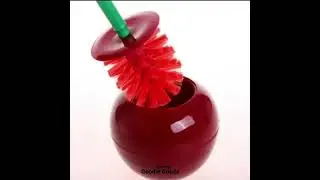 Creative Toilet Brush with Holder Bowl Long Handle, Household Bathroom Cleaning Tool Cleaner