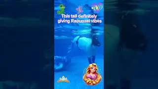This mermaid tail is giving Rapunzel vibes #mermaid #mermaidtail #Rapunzel #monofin #mermaiding