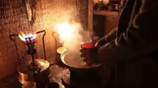 أدفأ أكلةعلى بابور الجازWinter Comfort Food Sweet Potatoes & Chickpea  on Kerosene Stove  🥘