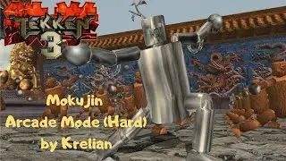 Tekken 3 - Mokujin gameplay - Arcade Mode (Hard) + Ending