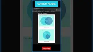 Context Filters || #tableau filters || Types of Filters