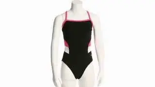 Sporti HydroLast Splice Thin Strap One Piece Swimsuit Youth (22-28) | SwimOutlet.com