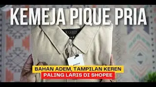 Unboxing Kemeja Pria Lengan Panjang Paling Laris Di Shopee - Kemeja Katun Pique | Broodis