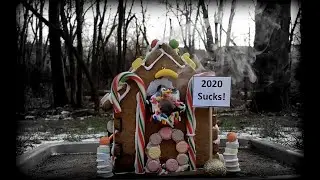 Relaxing Holiday Gingerbread House Fire