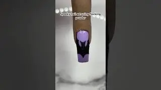 Nail art using flocking powder #nailart #nailartshorts #shorts